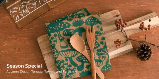 Season Special : Autumn Design Tenugui Towels and Furoshiki
