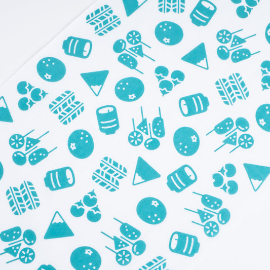 Lucky charms Blue TENUGUI