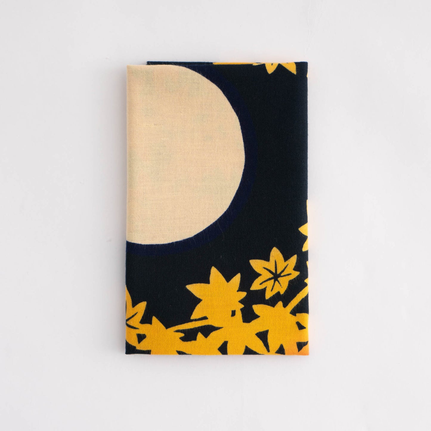 Autumn leaves on a moonlit