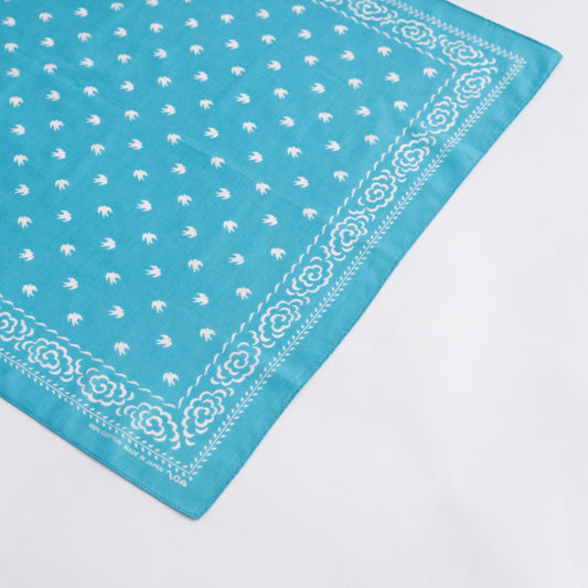 Japanese Classic Pattern Bandana Flying clouds Sky Blue