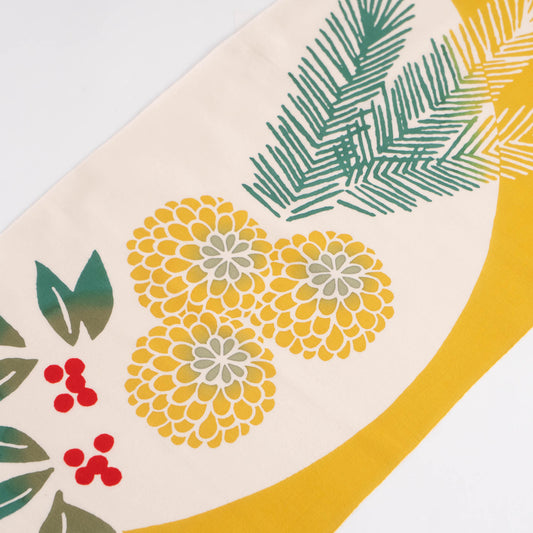 New Year's Flowers TENUGUI