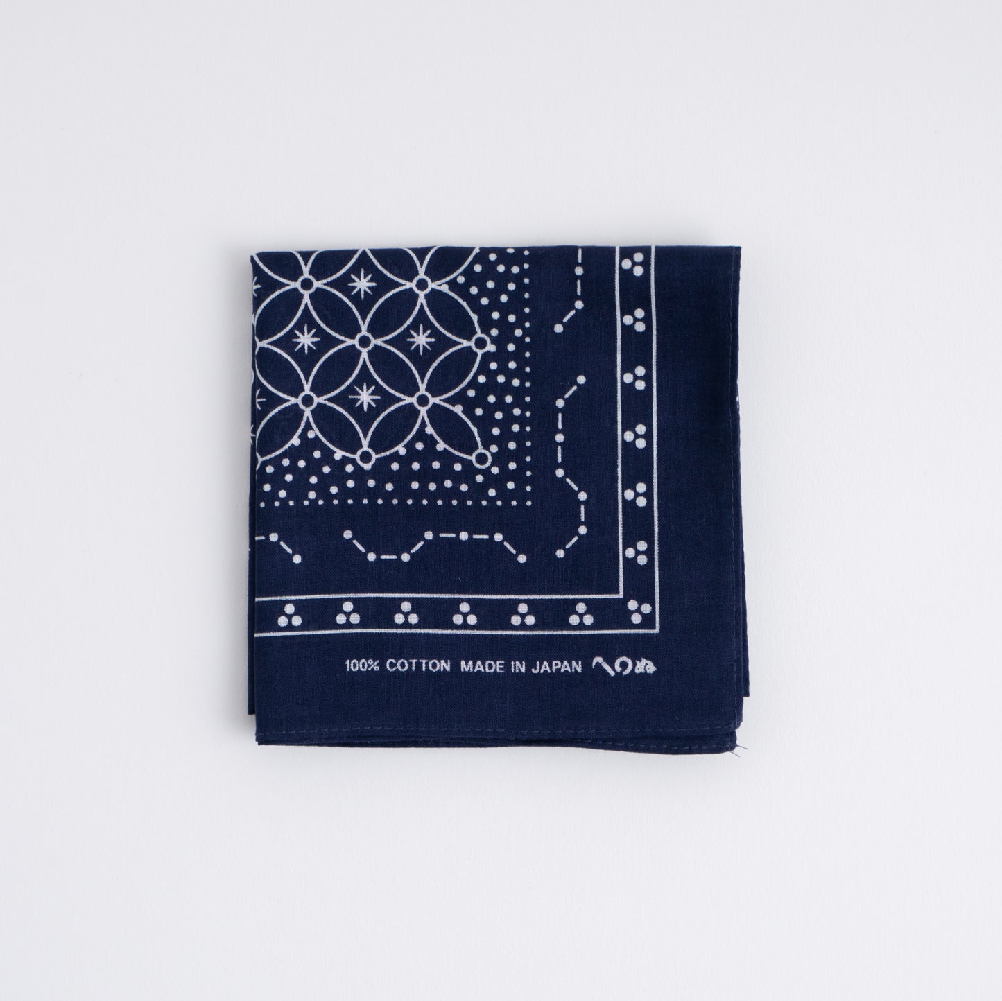 Japanese Classic Pattern Bandana Star Deep indig