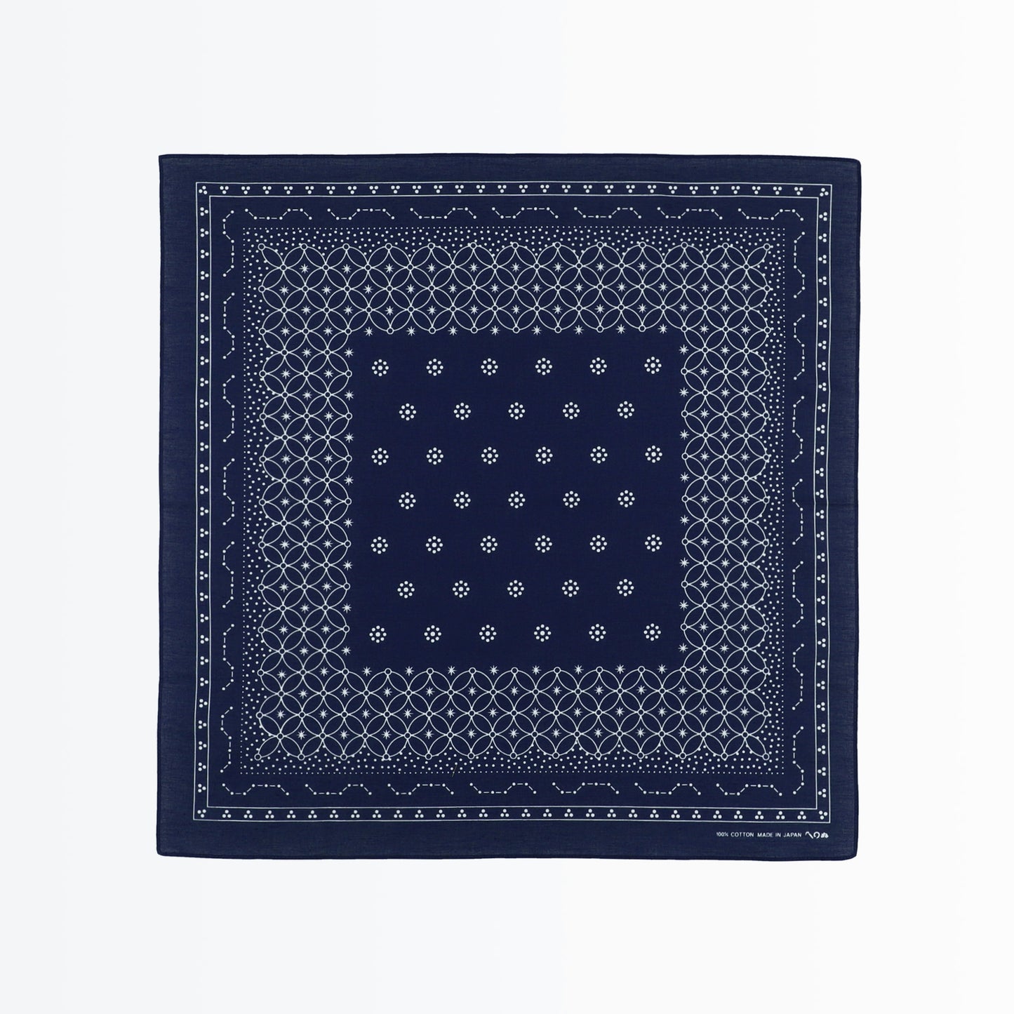 Japanese Classic Pattern Bandana Star Deep indig