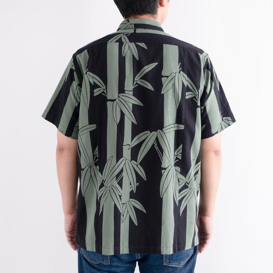 Tenugui Sarashi Shirt Bamboo Sumi Black