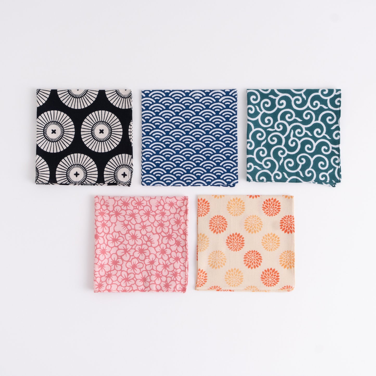 Cocktail Napkins 5-Piece Set Assorted Colors