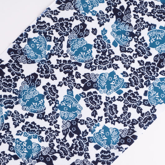 Lion and Moutan TENUGUI