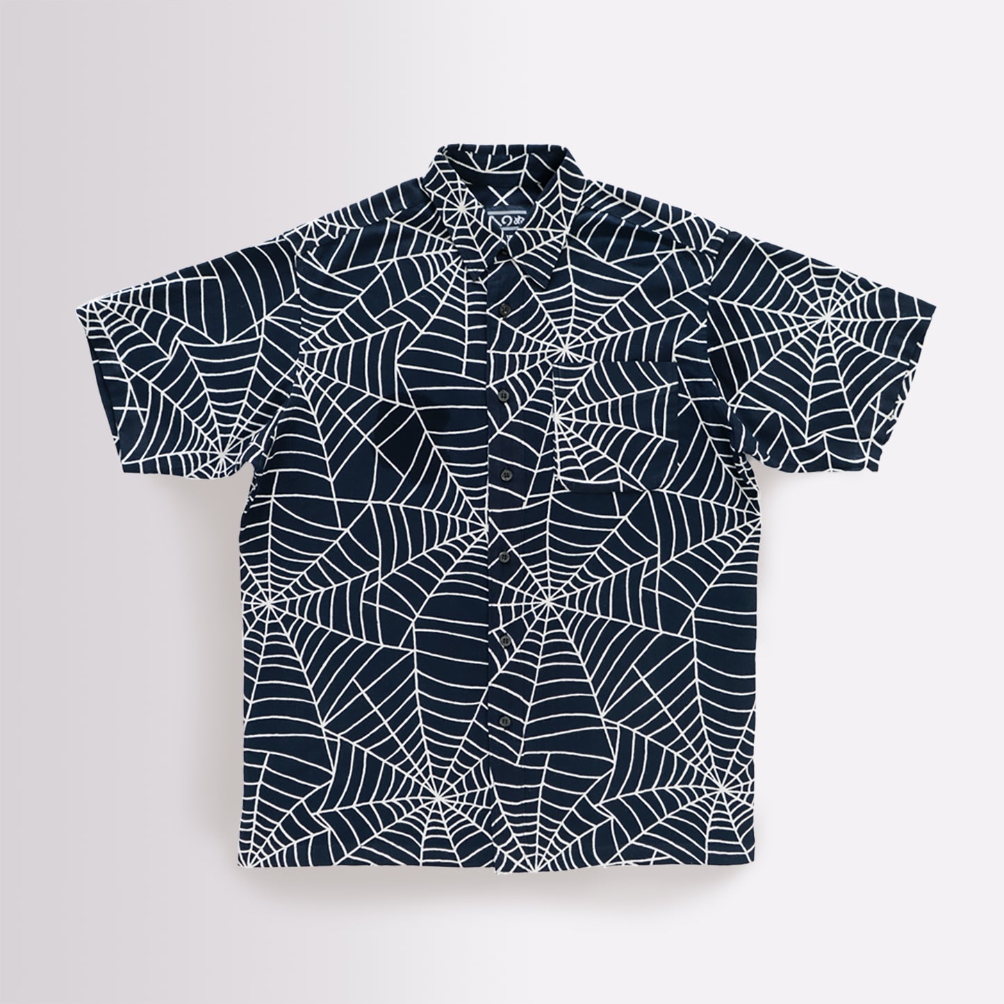 Tenugui Sarashi Shirt Spiderweb Sumi Black