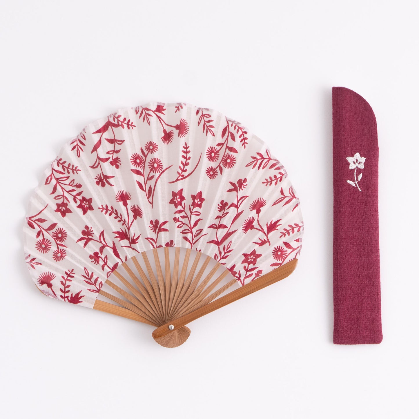 Mangetsu Sensu Set Summer Grass Calico