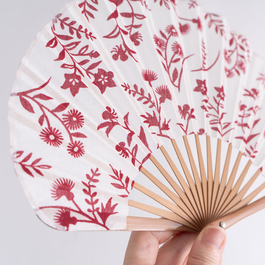 Mangetsu Sensu Set Summer Grass Calico