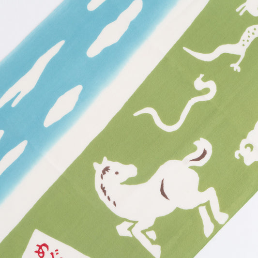 Zodiac Race-Horse TENUGUI