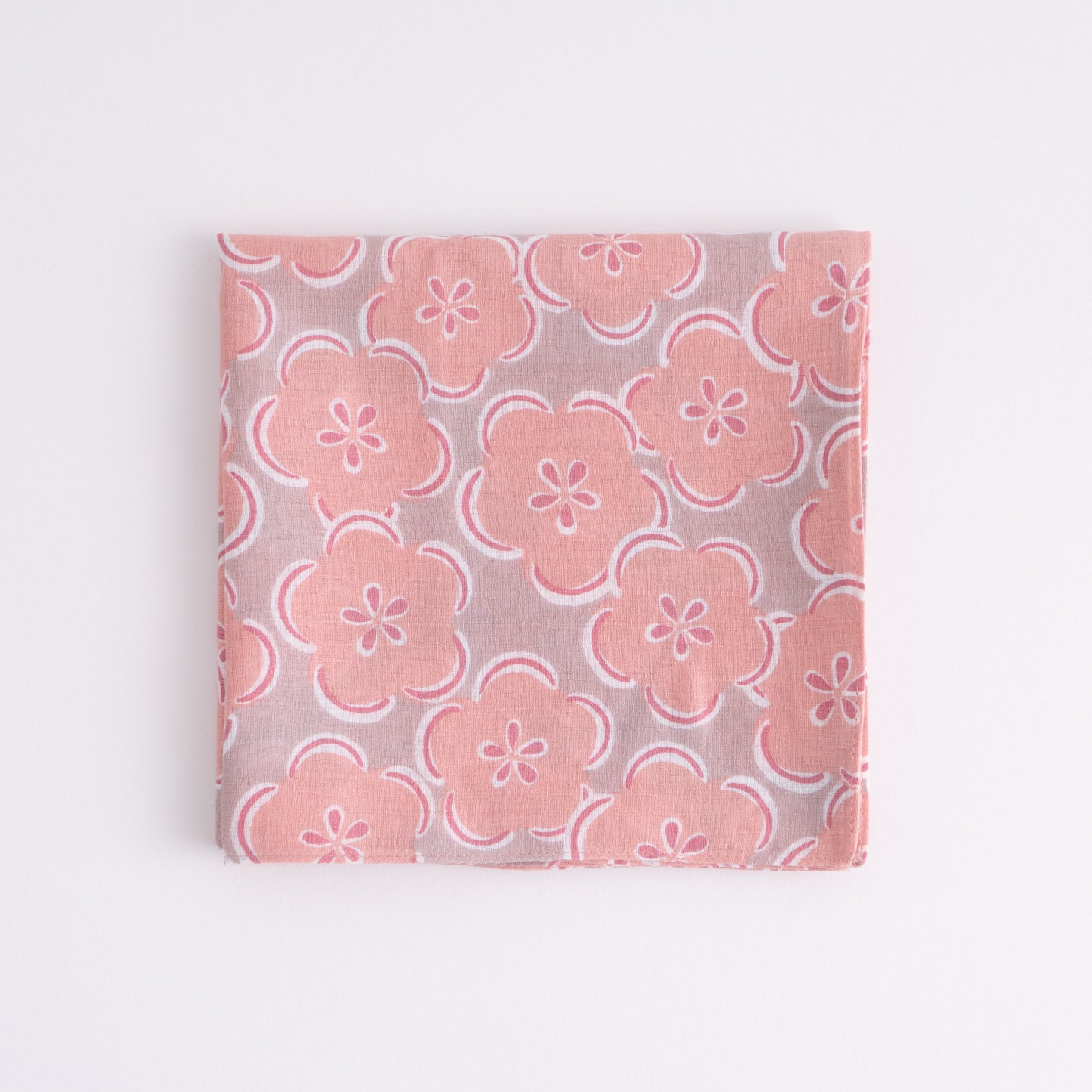 Plum Flowers Cotton Wrapping Cloth (FUROSHIKI) FUWARI Large