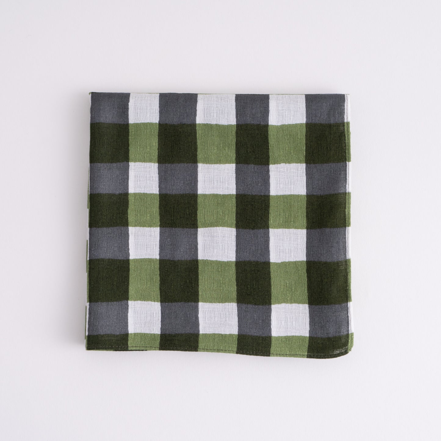 Check Cotton Wrapping Cloth (FUROSHIKI) FUWARI Large