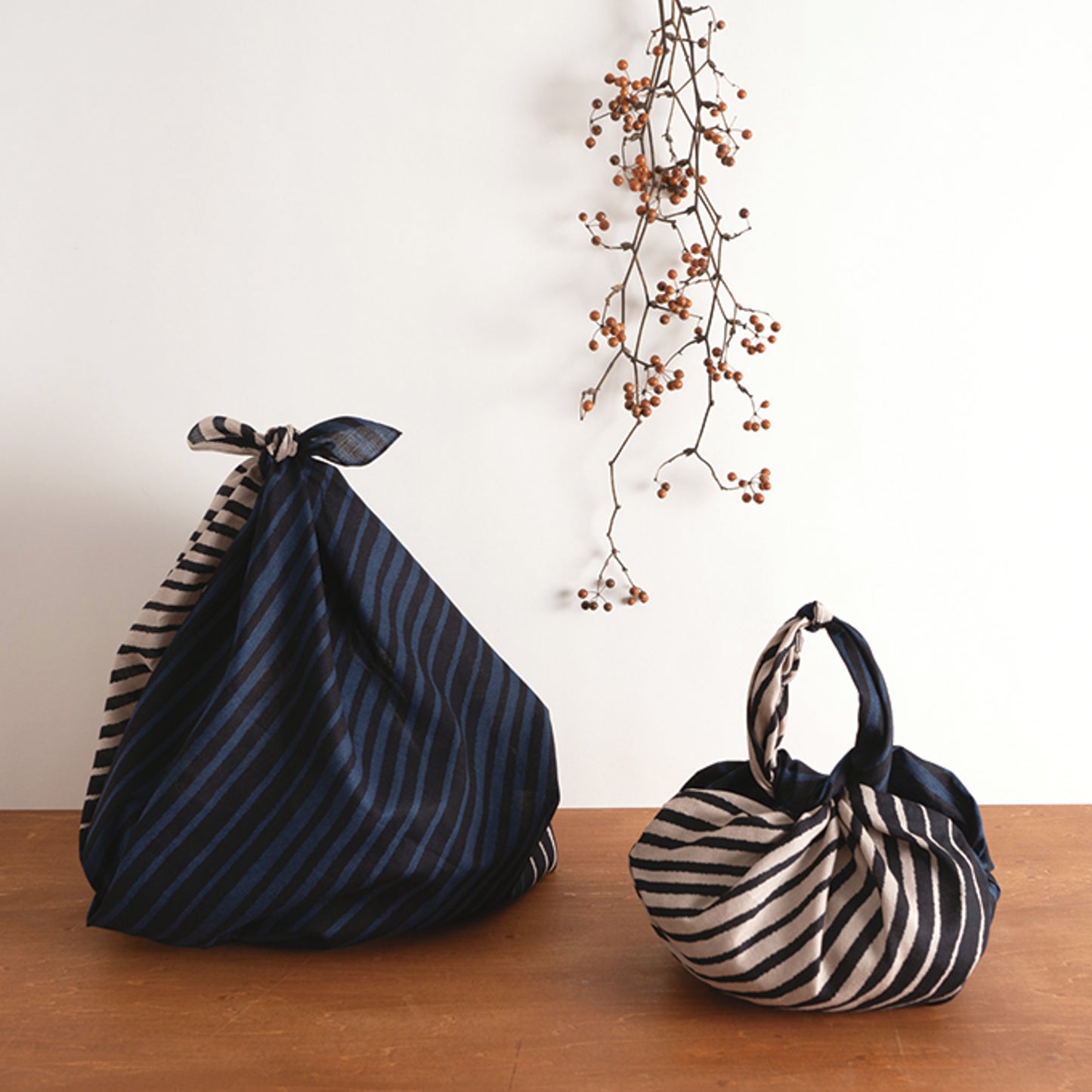 Cotton Wrapping Cloth (FUROSHIKI) FUWARI Large SHIMA Stripes