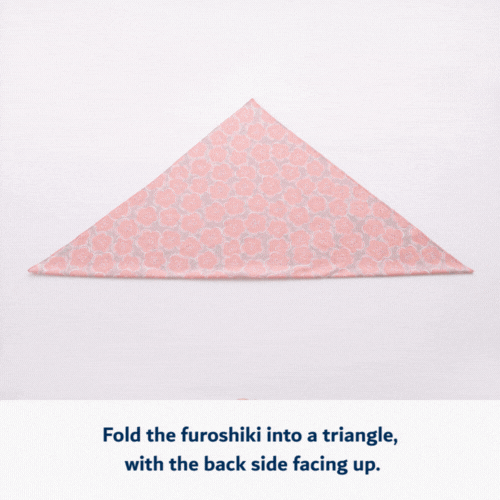 Plum Flowers Cotton Wrapping Cloth (FUROSHIKI) FUWARI Medium