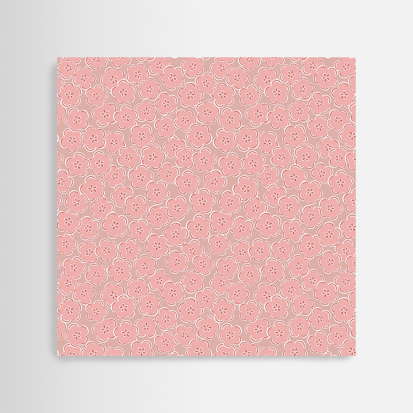 Cotton Wrapping Cloth (FUROSHIKI) FUWARI Medium BAIKA-MON Plum Flowers