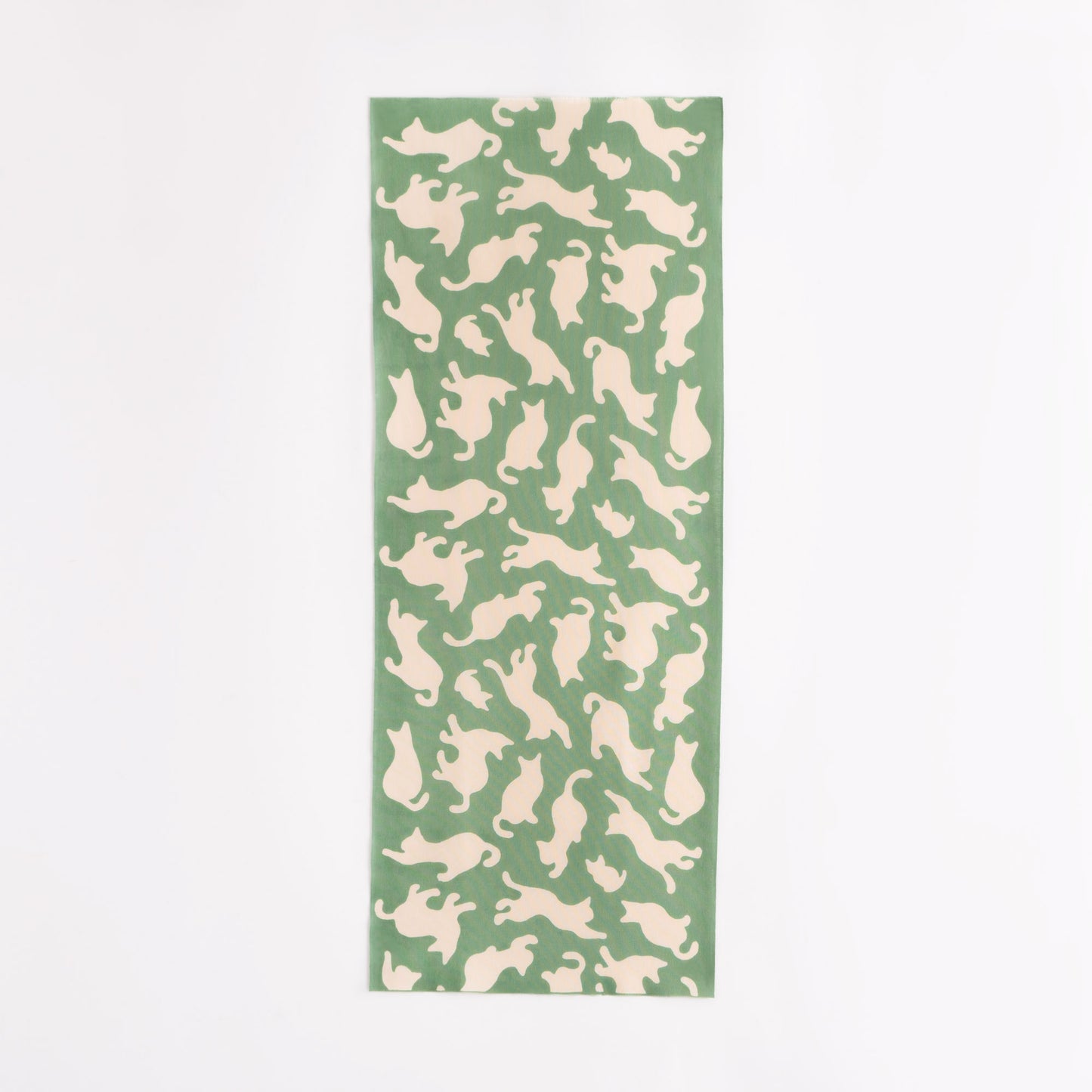 Cat Pattern Grass Green