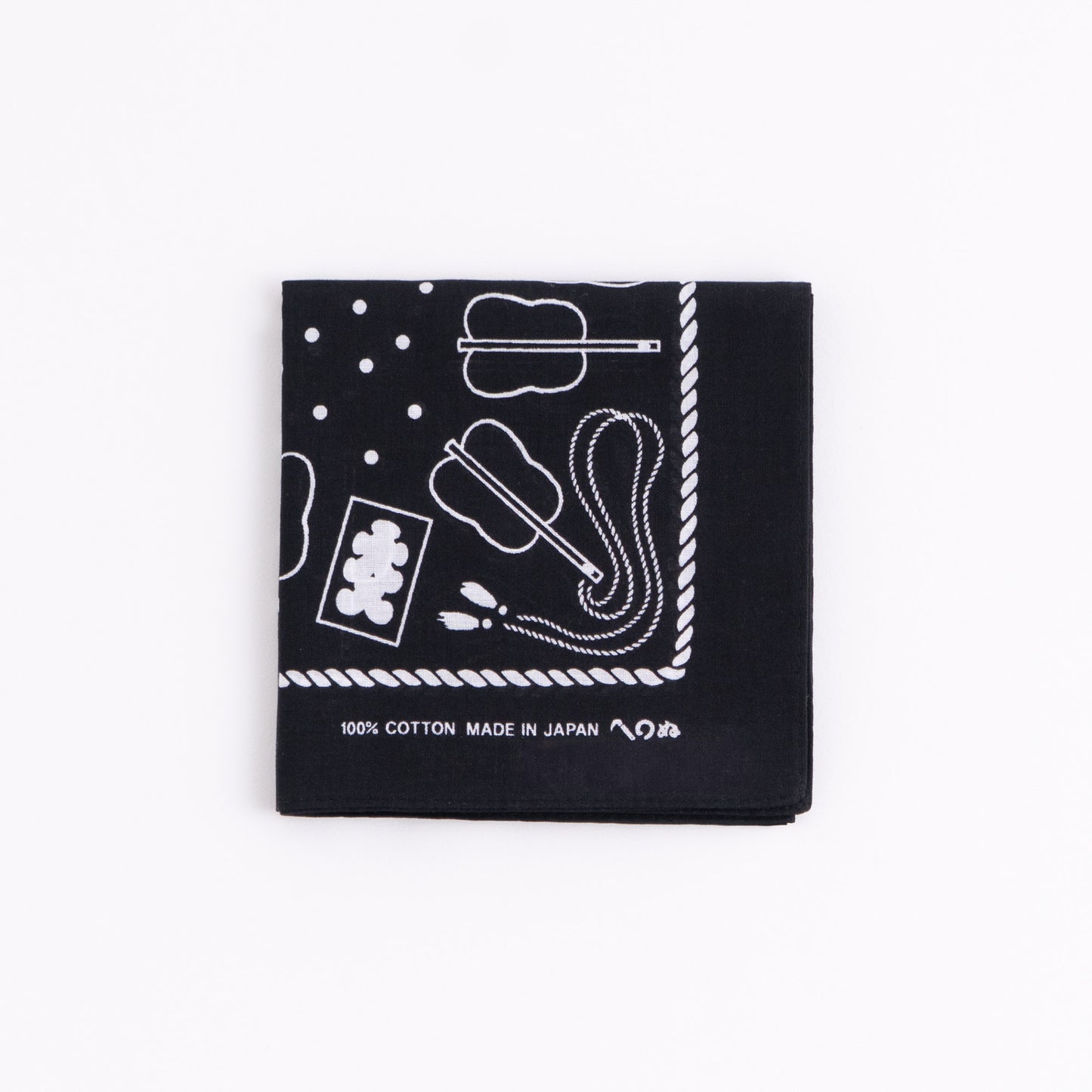 Japanese Classic Pattern Bandana Sumo Black