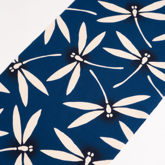 Dragonfly Dance Navy TENUGUI