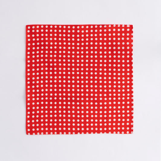 Dots Red Ingrain Mameshibori