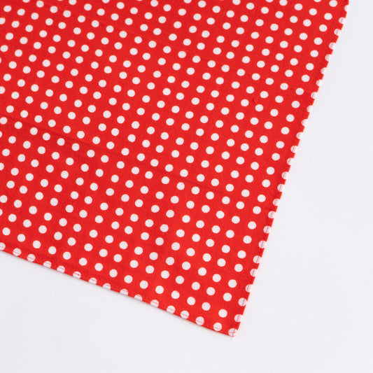 Dots Red Ingrain Mameshibori