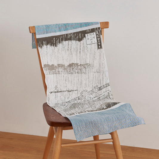 Bridge in the Rain Ohhashi-Atake-No-Yudachi TENUGUI