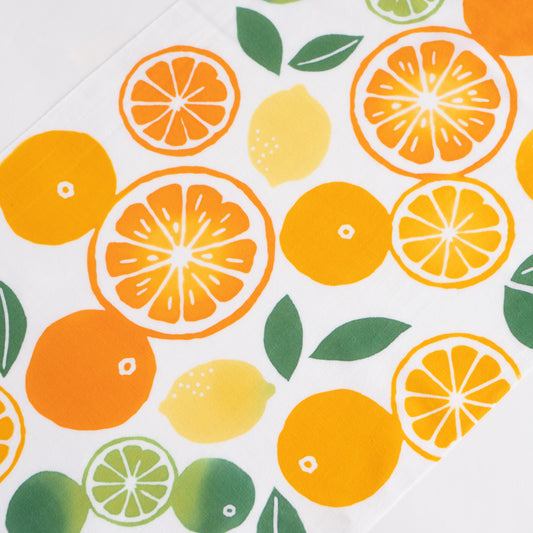 Citrus Fruits Kankitsu-Zukushi TENUGUI