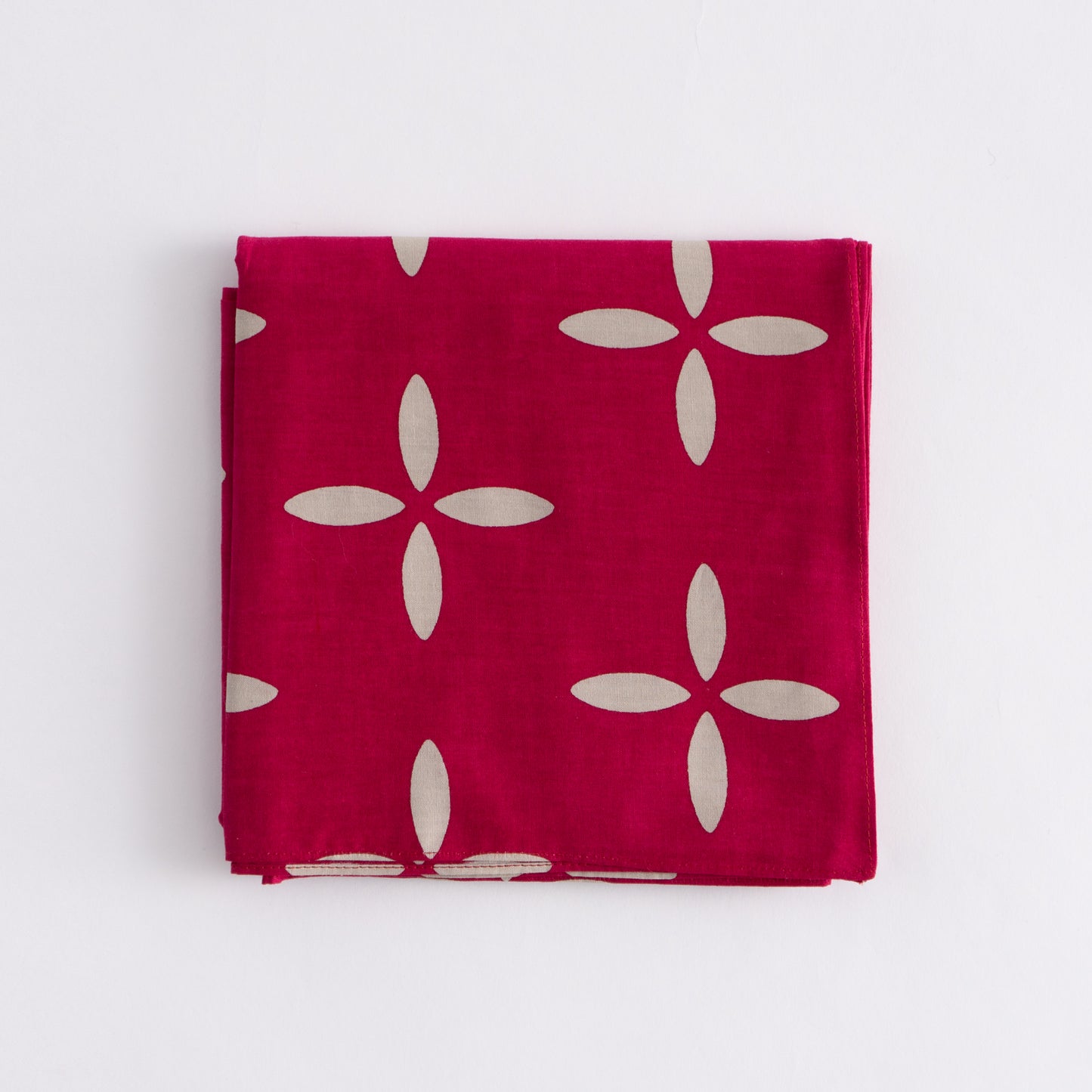 Flower Crimson FUROSHIKI (Cotton Wrapping Cloth) Large