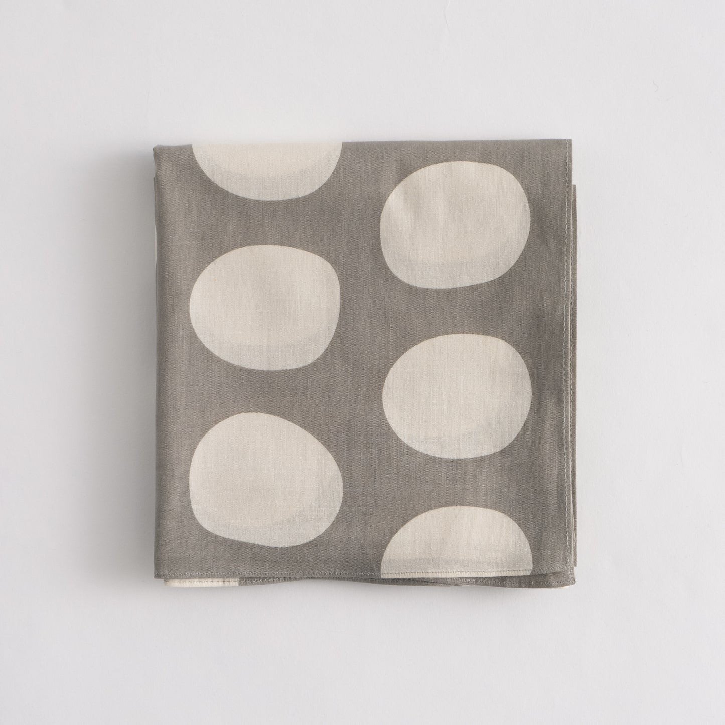 ISHI Rocks Light Gray FUROSHIKI (Cotton Wrapping Cloth) Large