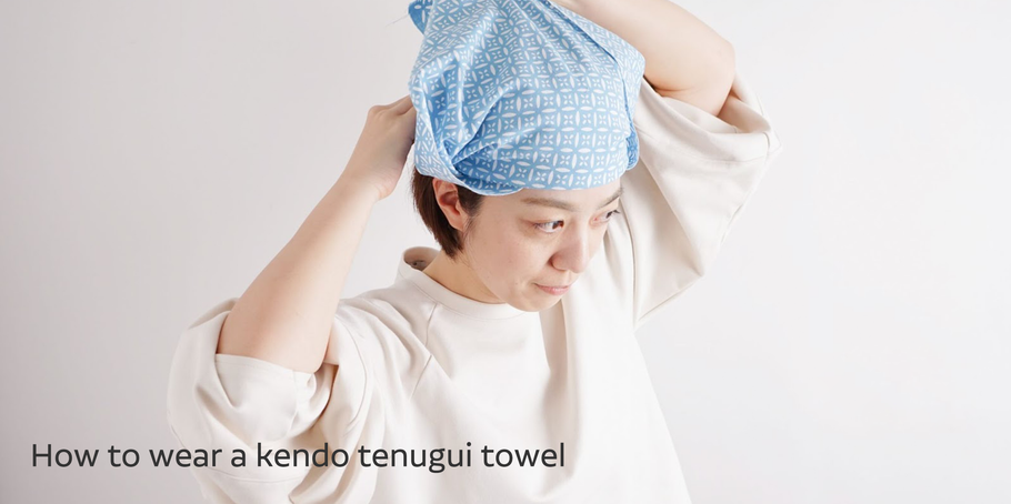 How to wear a kendo tenugui towel