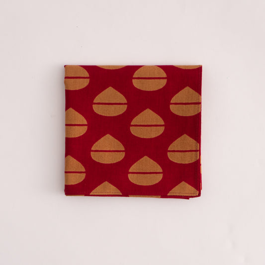FUROSHIKI (Cotton Wrapping Cloth) Small Chestnut