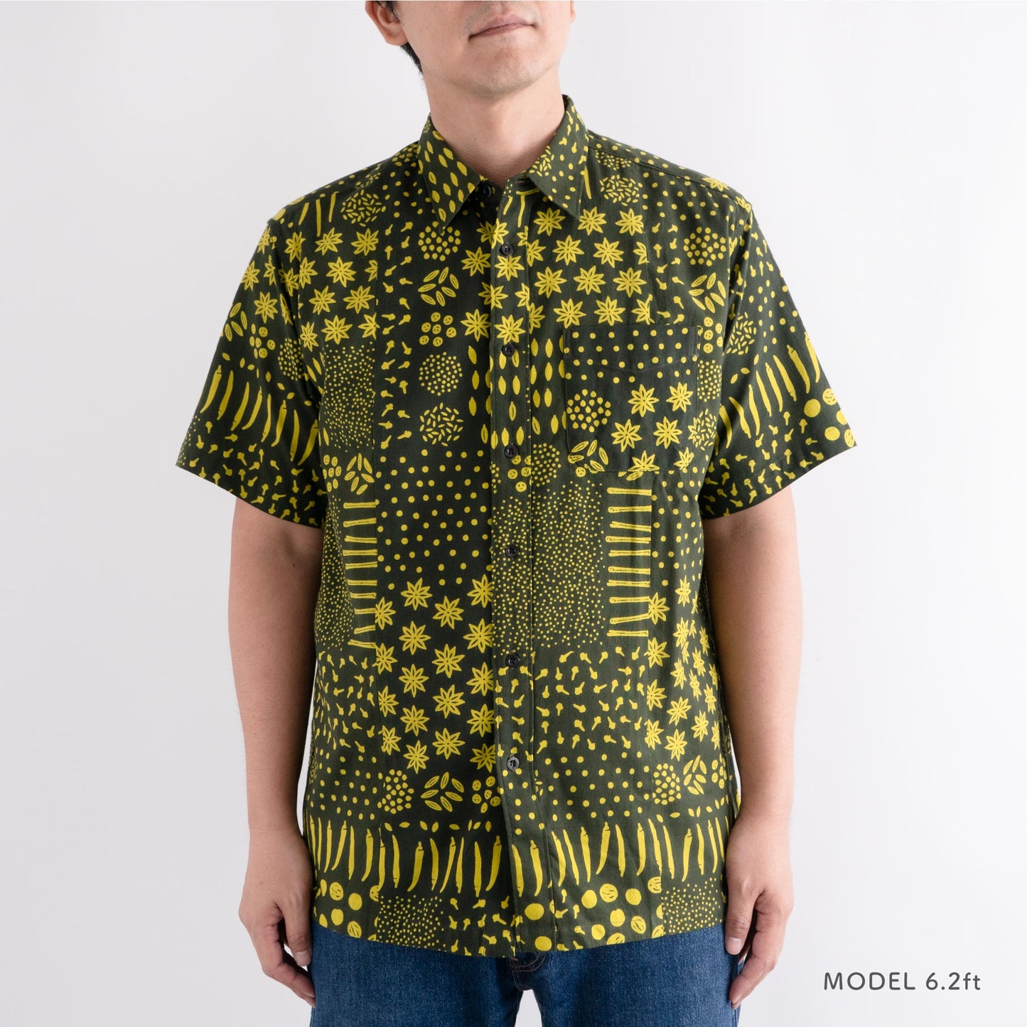 Tenugui Sarashi Shirt Spices Green
