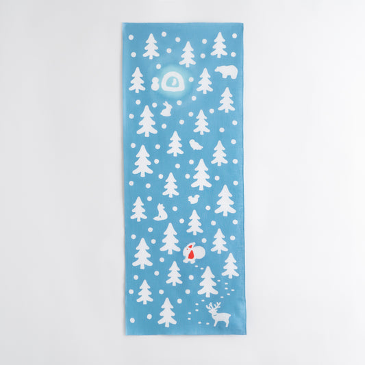 Winter scenery TENUGUI