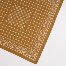 Load image into Gallery viewer, Japanese Classic Pattern Bandana Inaho Rice Golden brown
