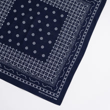 Load image into Gallery viewer, Japanese Classic Pattern Bandana Star  Deep indig
