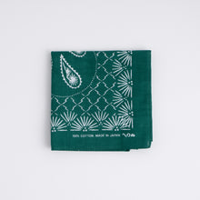 Load image into Gallery viewer, Japanese Classic Pattern Bandana Pine needle Ever green
