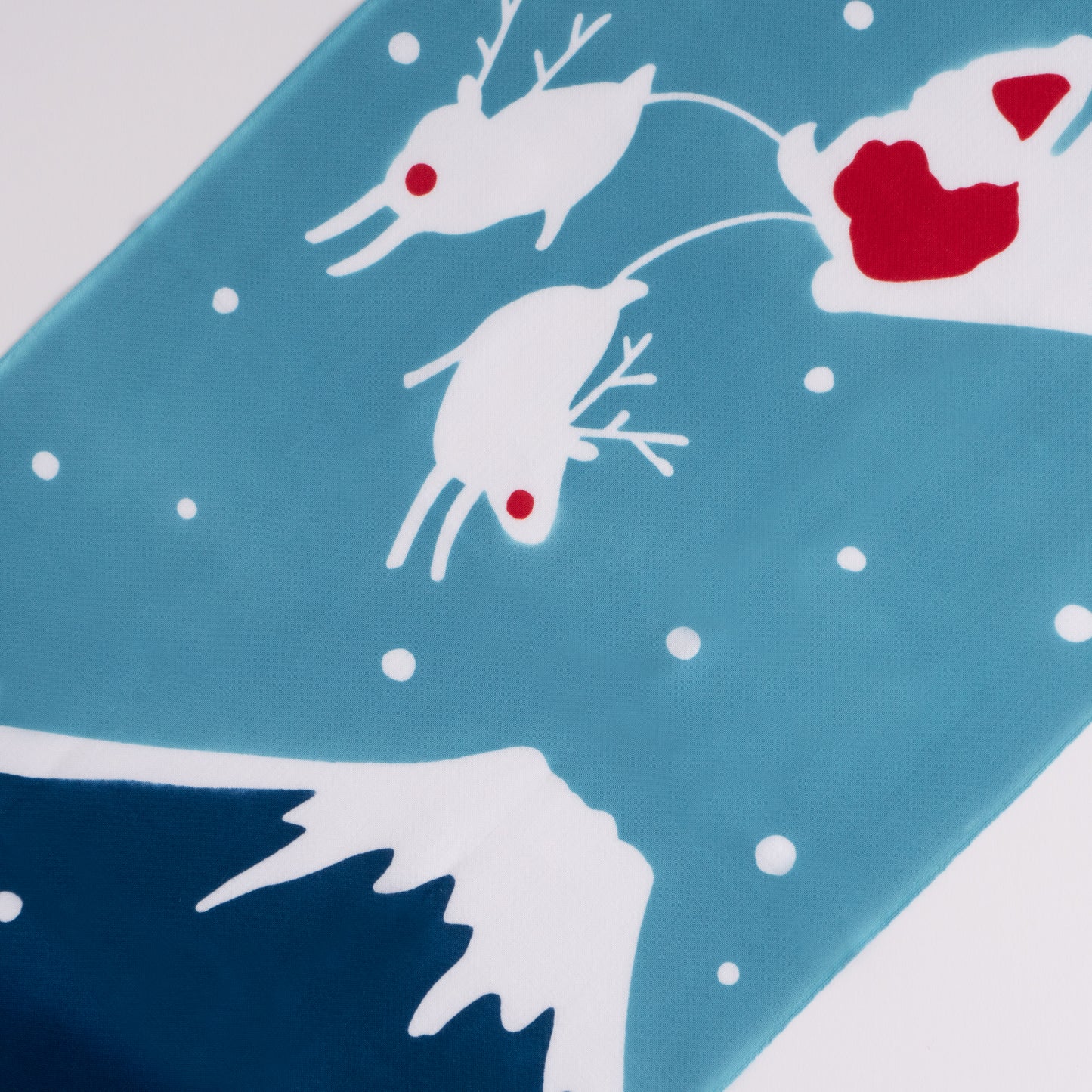 Christmas in Japan Blue TENUGUI