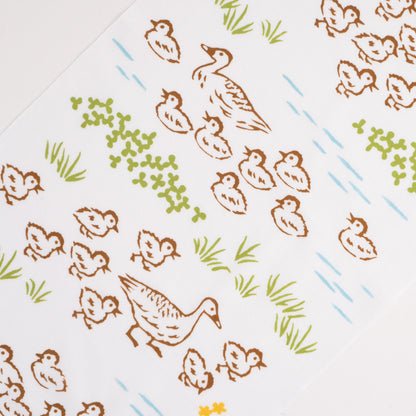 Duck Family TENUGUI