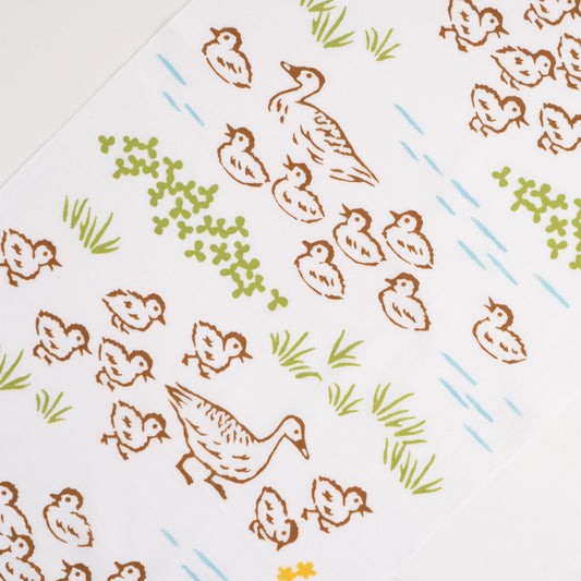 Duck Family TENUGUI