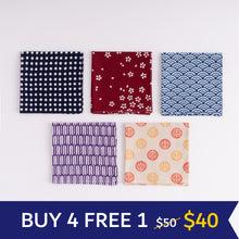 Load image into Gallery viewer, Cocktail Napkins 5-Piece Set Assorted Colors
