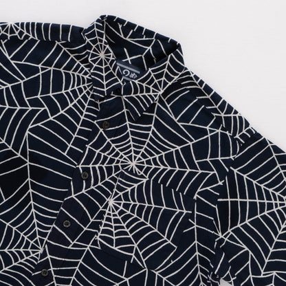 Tenugui Sarashi Shirt Spiderweb Sumi Black