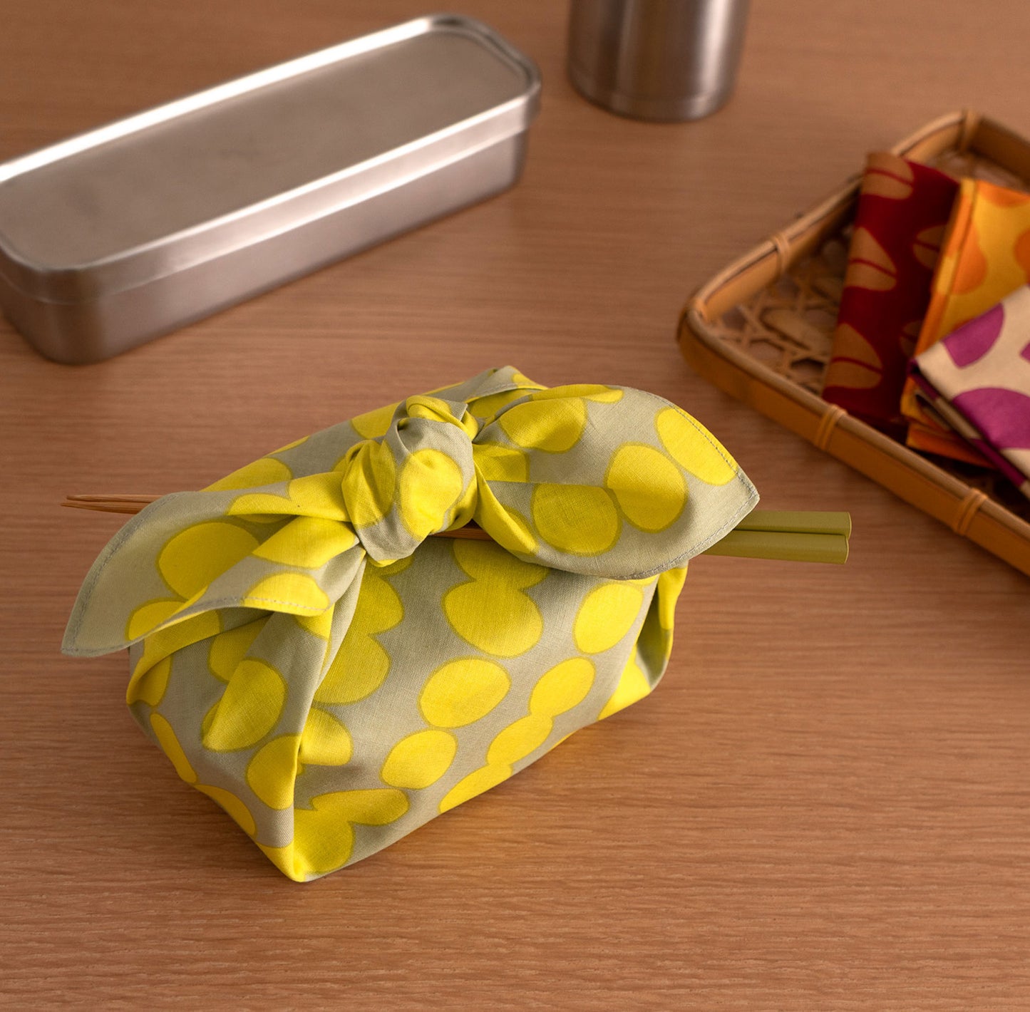 FUROSHIKI (Cotton Wrapping Cloth) Small Ginkgo nut