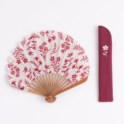 Mangetsu Sensu Set Summer Grass Calico