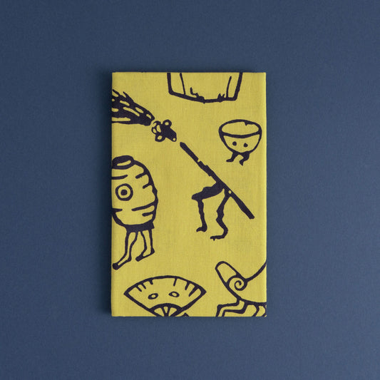 Spooky Tenugui Tsukumogami, Mustard Color