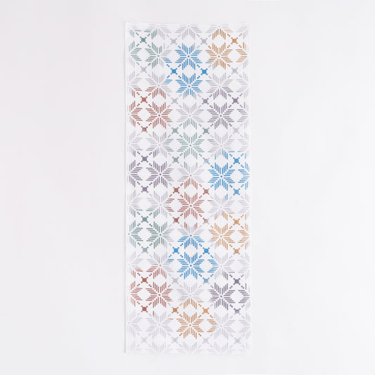 Quilted Snow Pattern TENUGUI