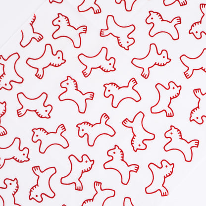 Single Brushstroke Horse TENUGUI