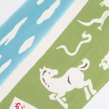 Zodiac Race-Horse TENUGUI