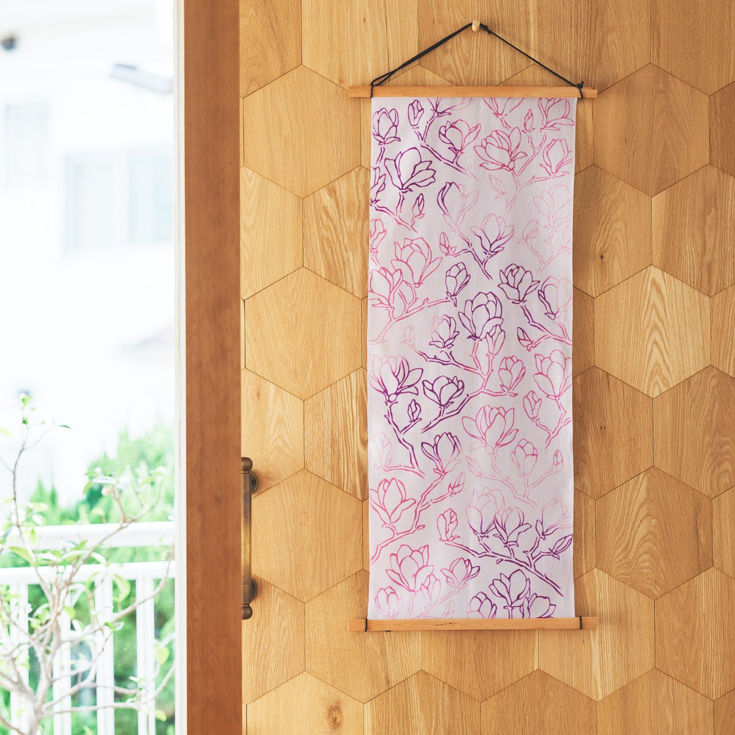 Purple Magnolia TENUGUI