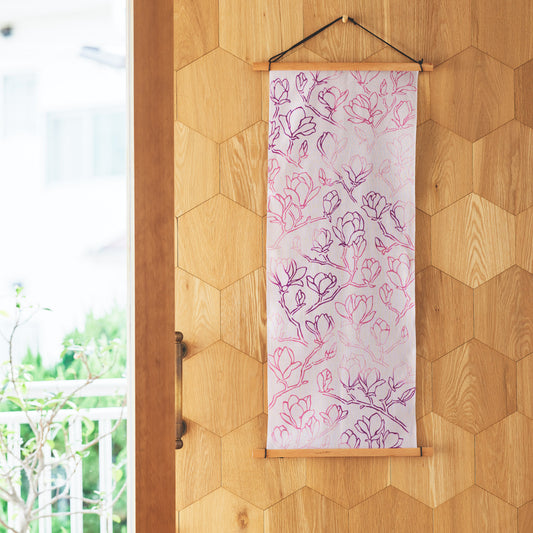 Purple Magnolia TENUGUI