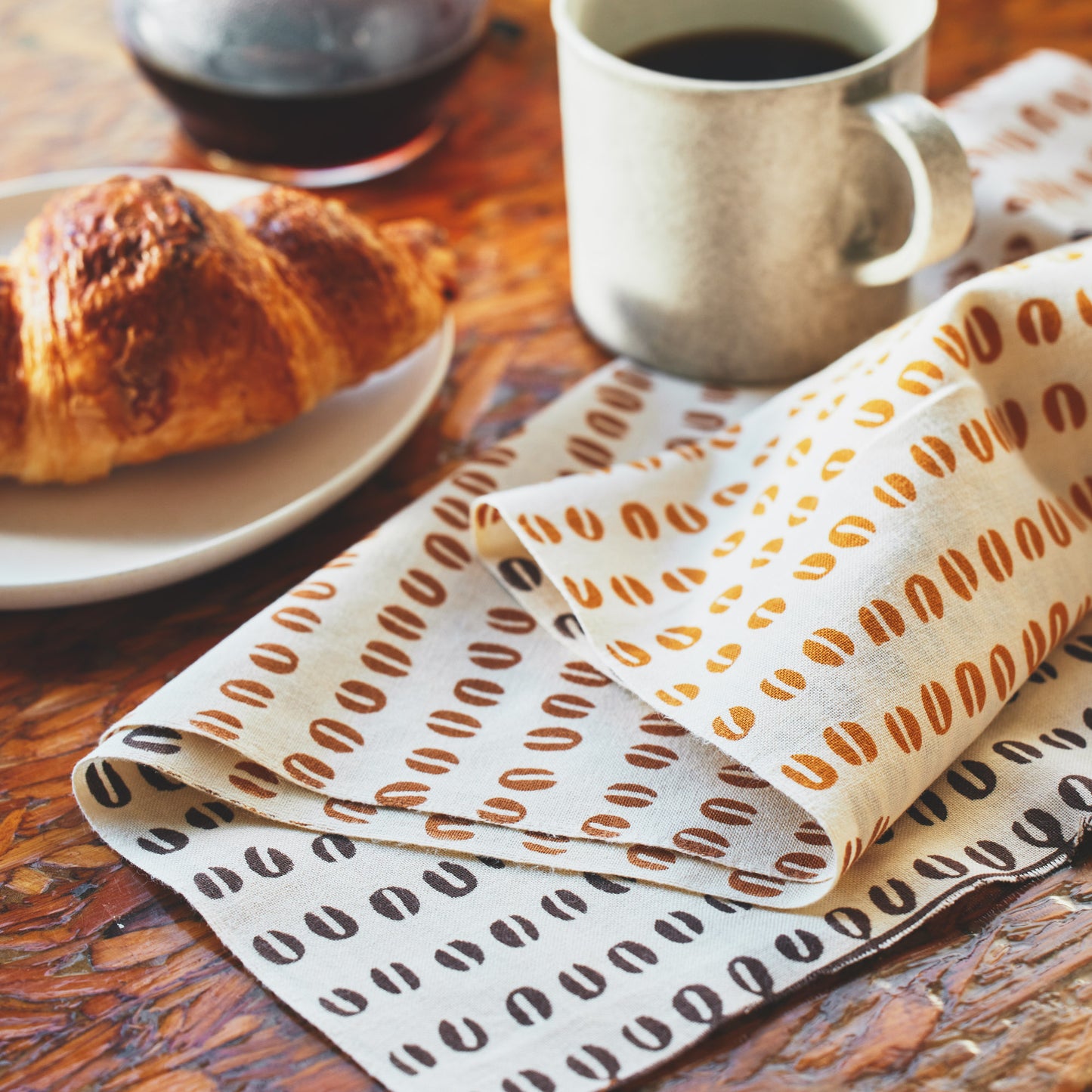 Coffee Beans Chocolate TENUGUI