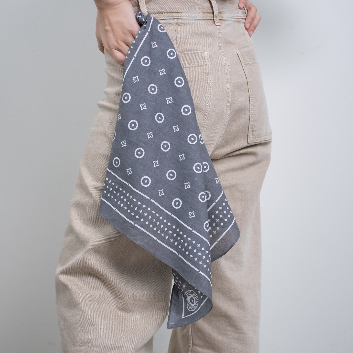 Japanese Classic Pattern Bandana Japanese Umbrella Ink black